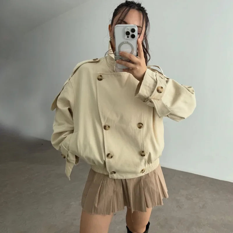 Manteau oversize en tissu pelucheux