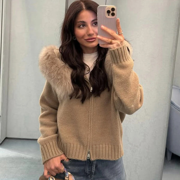 Plush Zip Cardigan