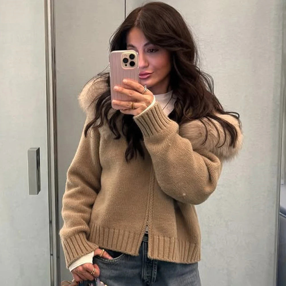 Gilet zippé moelleux