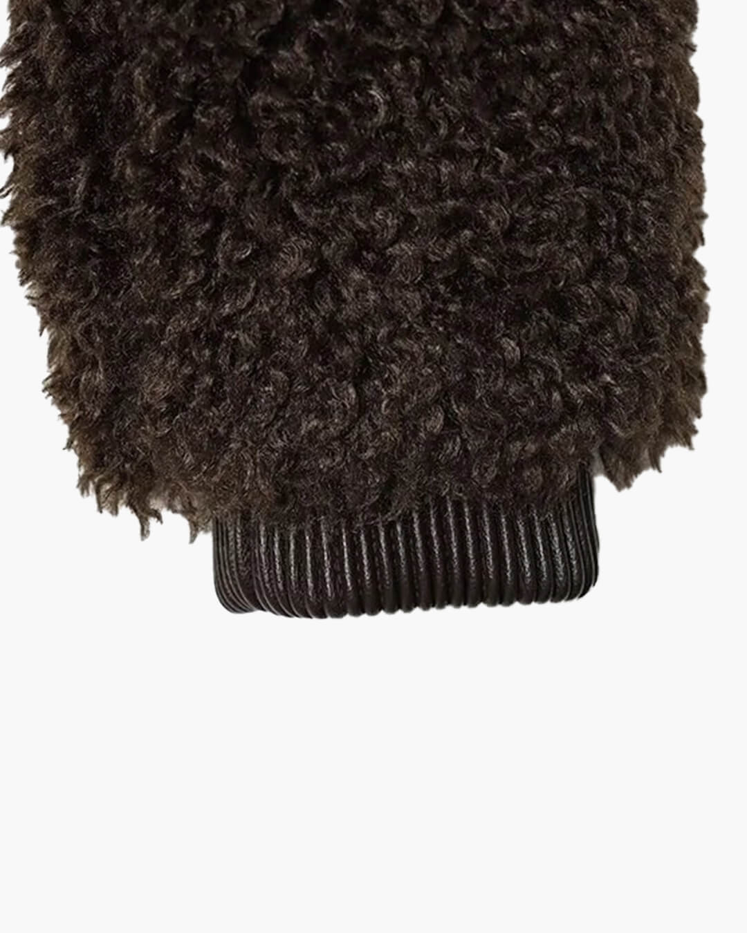 Veste Porsha effet peluche en fausse fourrure