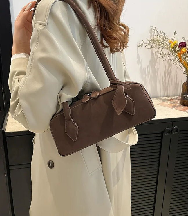 Sac à bandoulière en suédine Rebecca