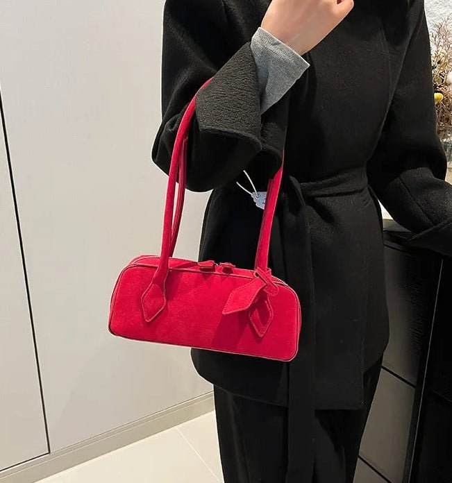 Sac à bandoulière en suédine Rebecca