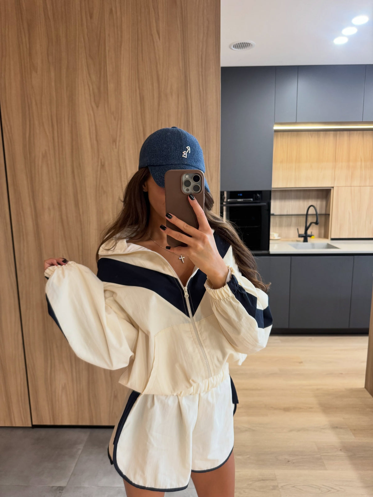 Remi Chevron Windbreaker Jacket