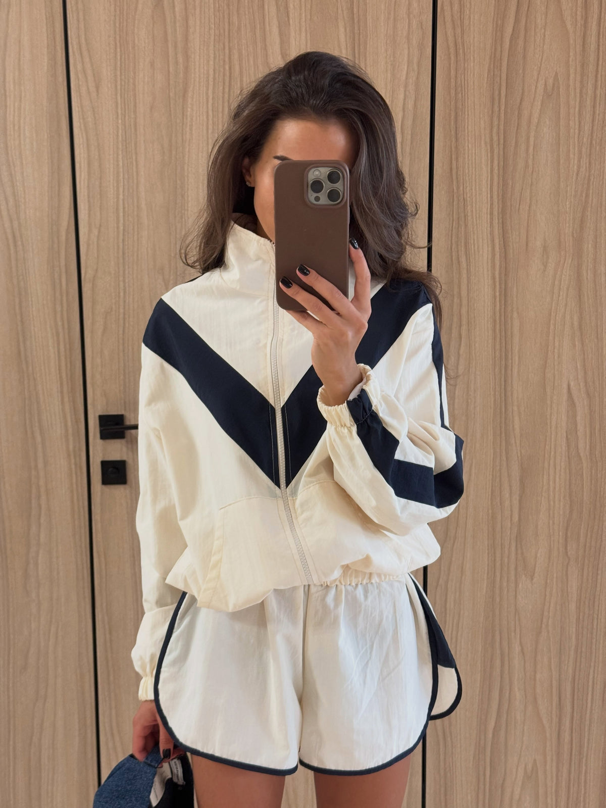 Remi Chevron Windbreaker Jacket