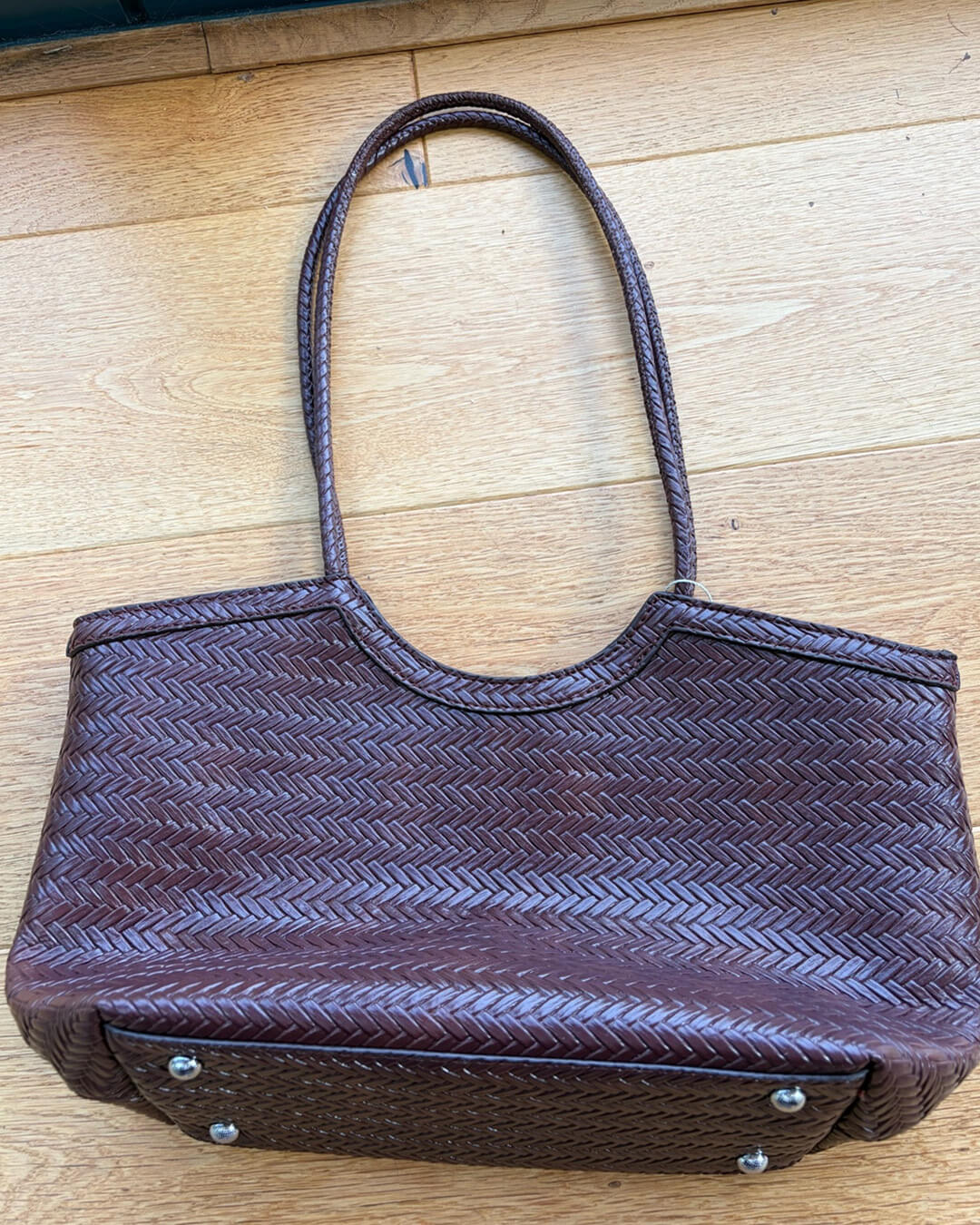 Sac tressé en similicuir Rica