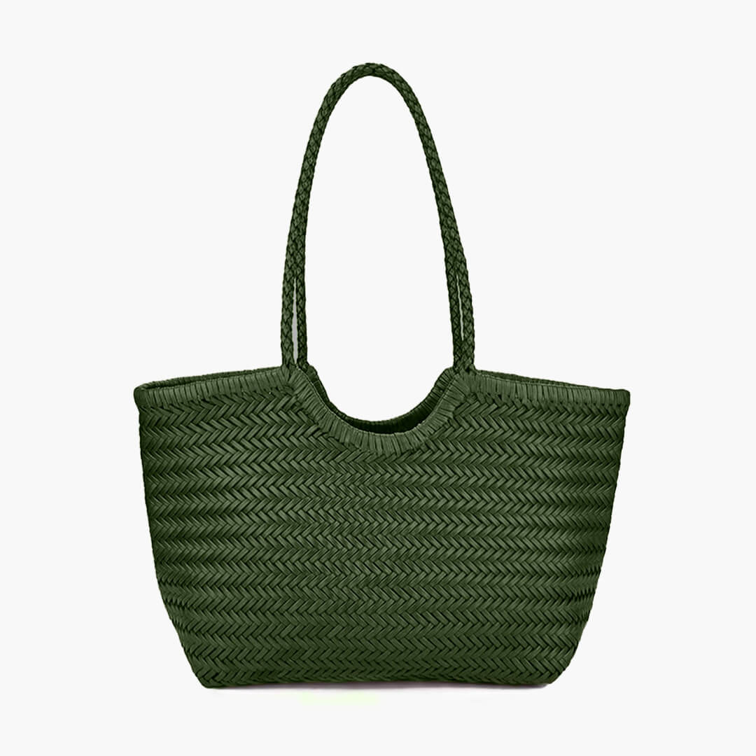 Sac tressé en similicuir Rica