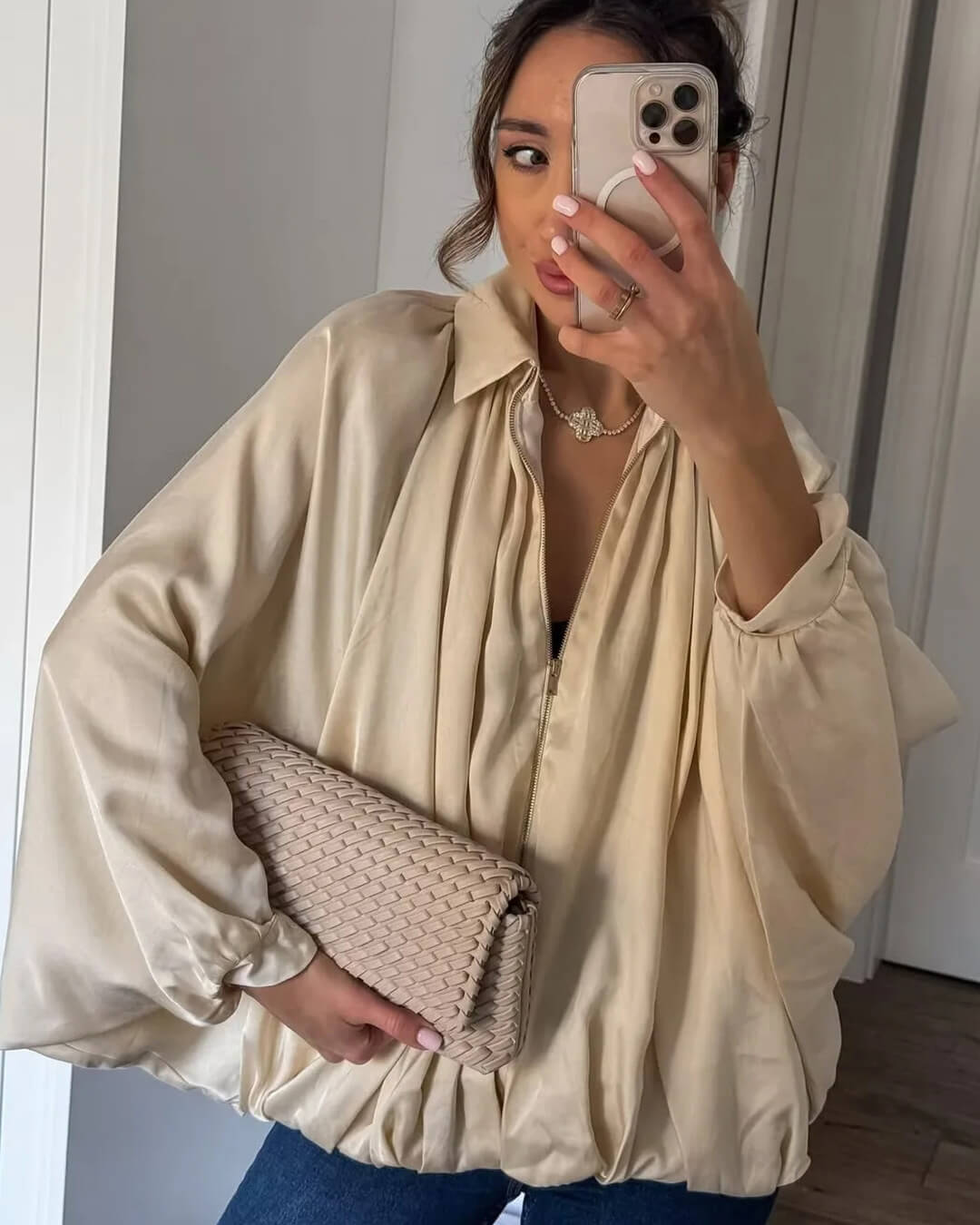 Veste plissée zippée Ritchel