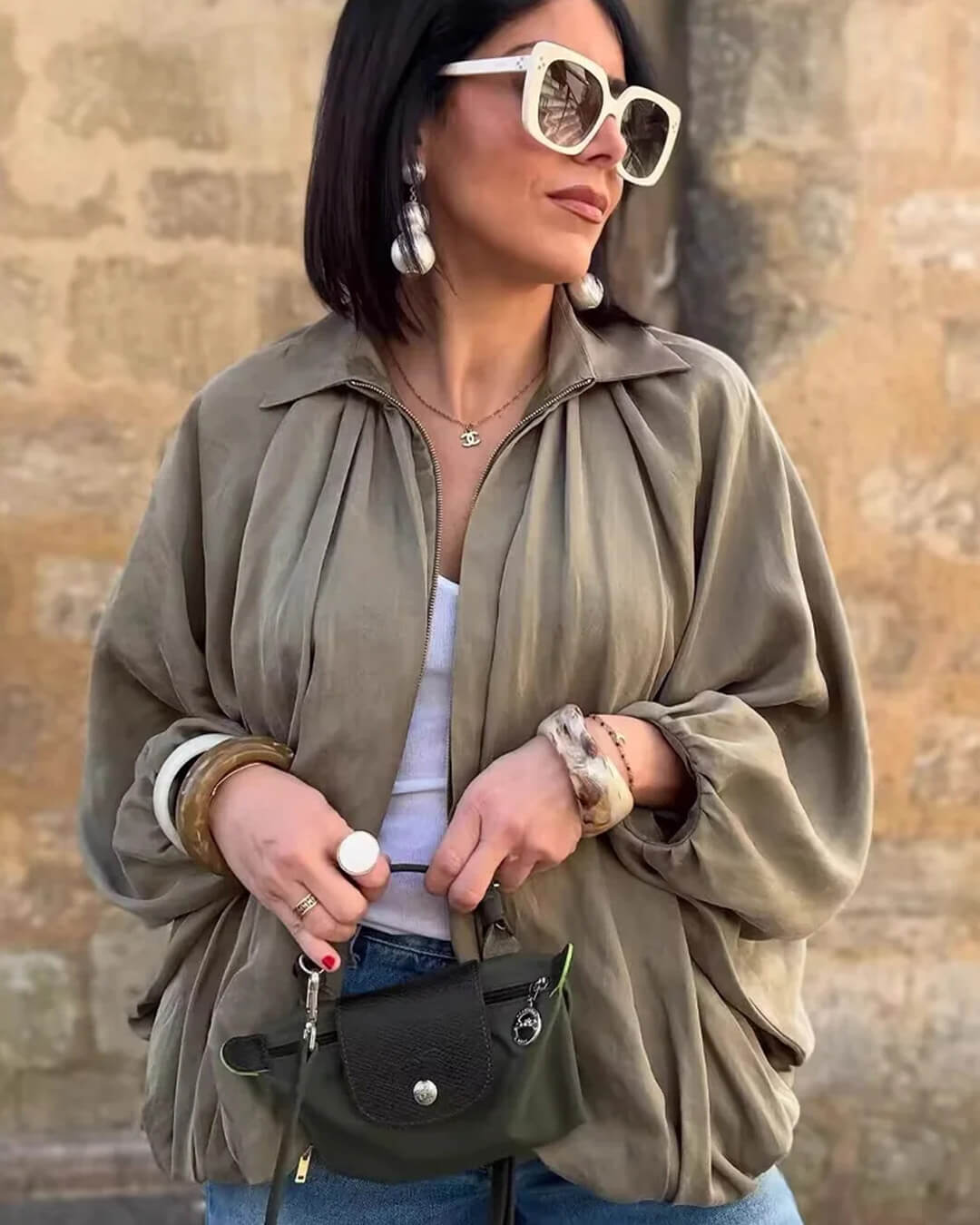 Veste plissée zippée Ritchel