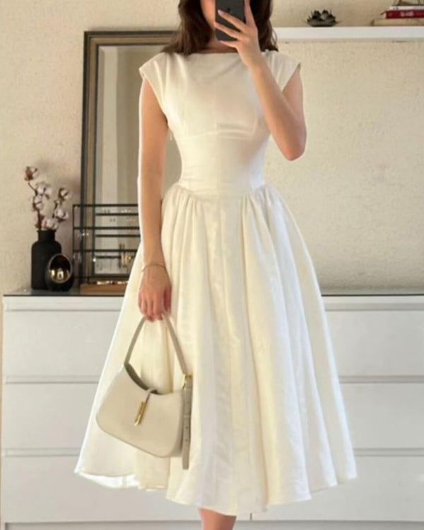 Robe midi sans manches à découpes Rosalind