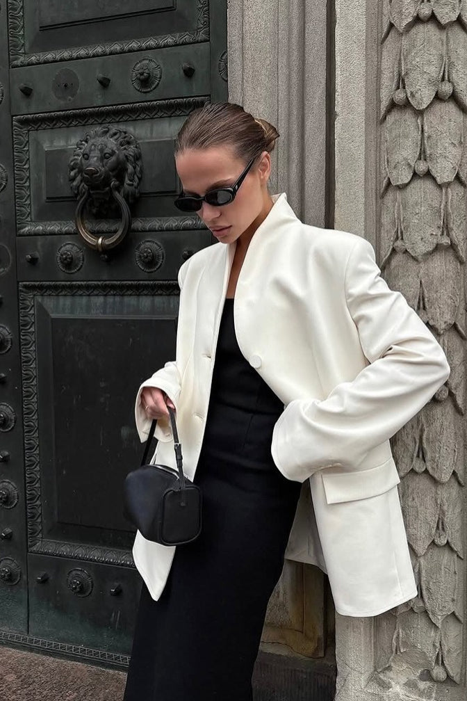 Blazer à col montant Roxie