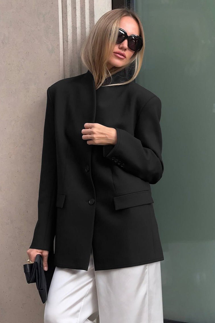 Blazer à col montant Roxie