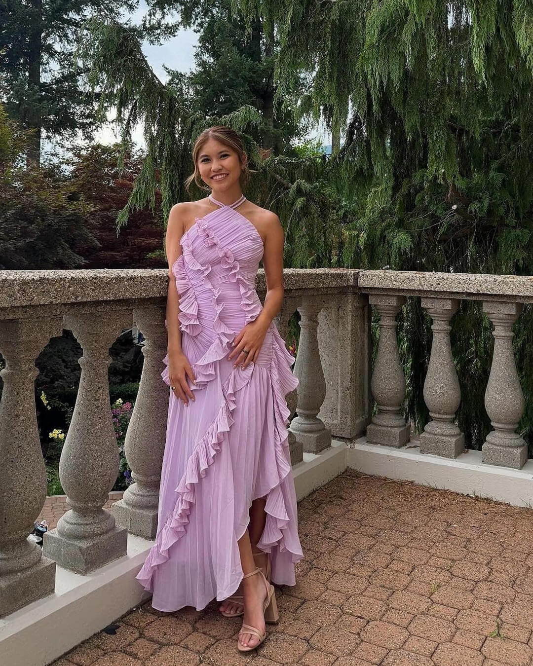 Robe en tulle à volants Ruffa