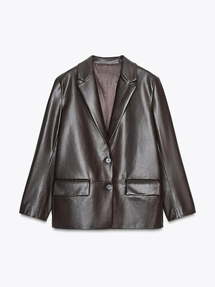Blazer en cuir végétalien Ryza