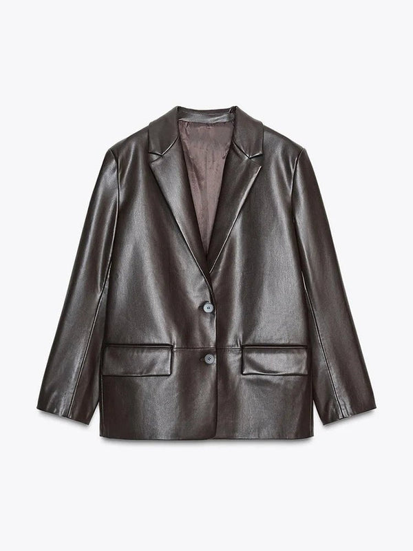Blazer en cuir végétalien Ryza