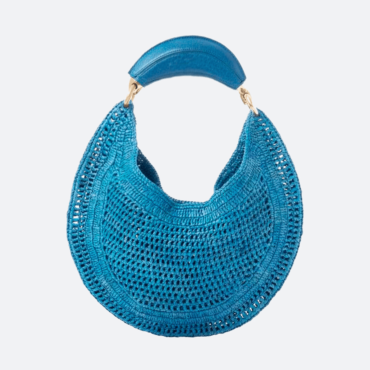 Sac tressé en forme de croissant Sabine