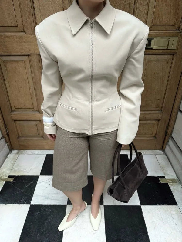 Veste ajustée zippée Sabine