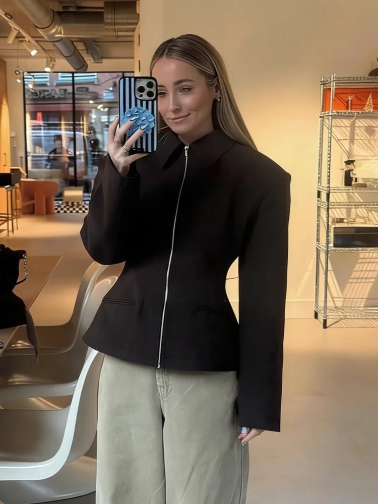 Veste ajustée zippée Sabine