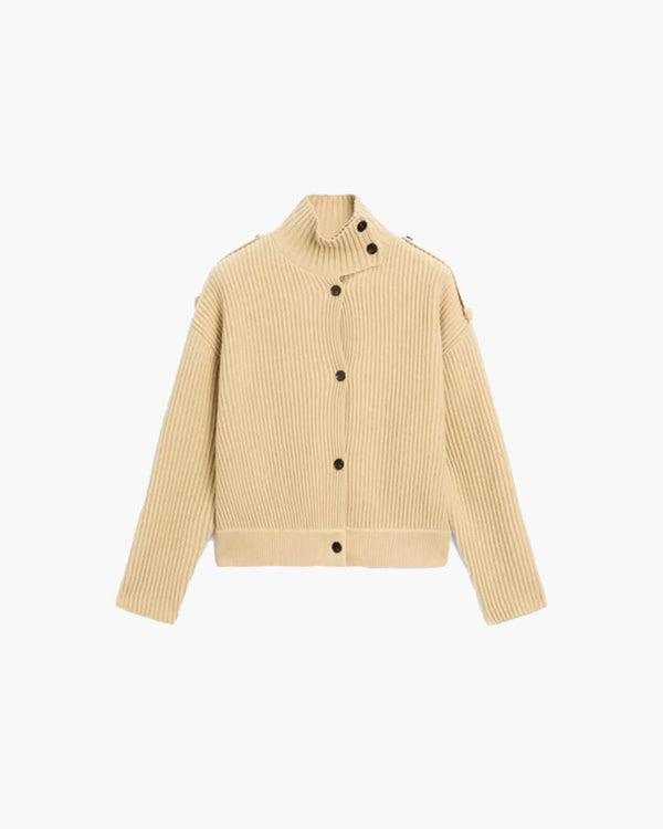 Sandra Stand Collar Knitted Cardigan