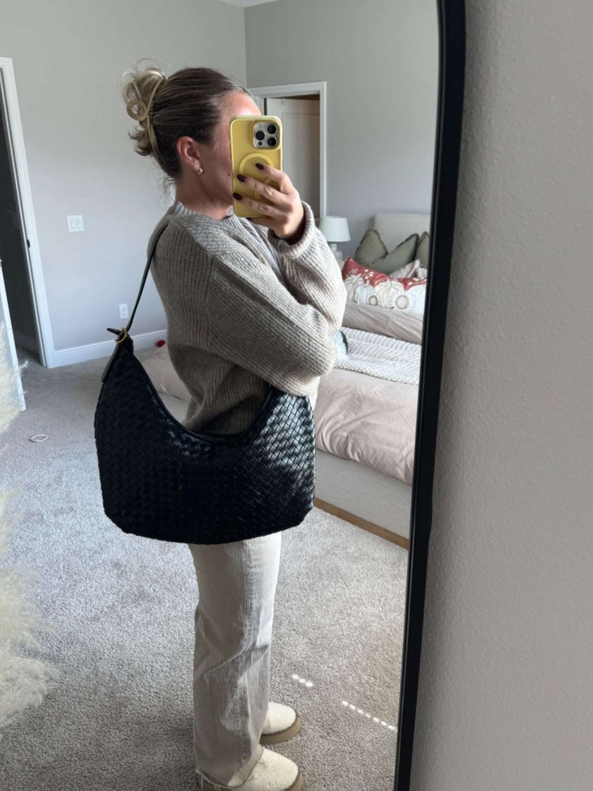 Sac cabas tressé Scarlett