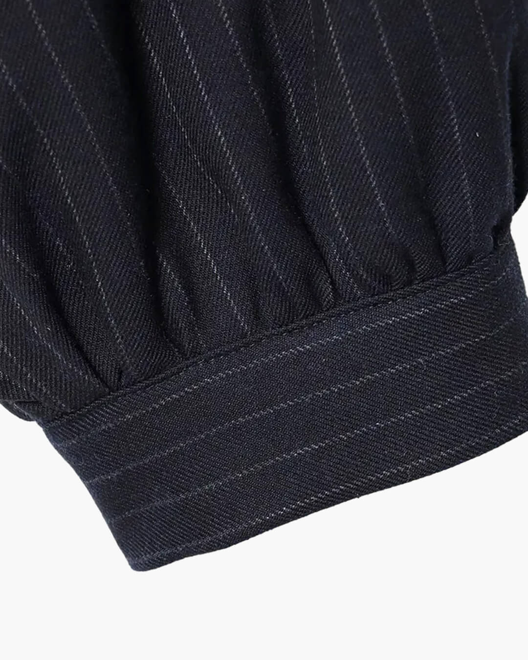 Veste rayée Selena à col montant