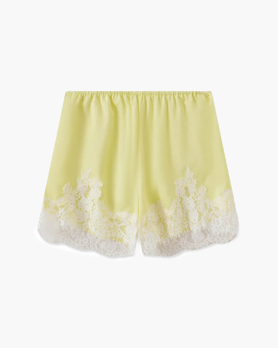 Short satiné Shaina bordé de dentelle