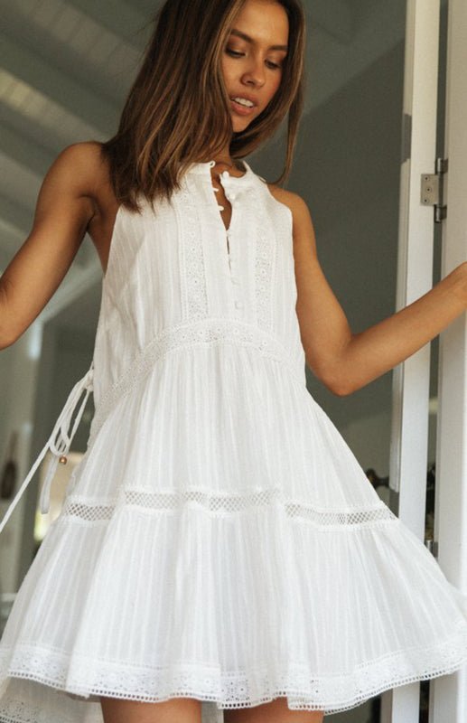 Mini-robe Shelby bohème sans manches