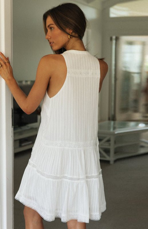 Mini-robe Shelby bohème sans manches