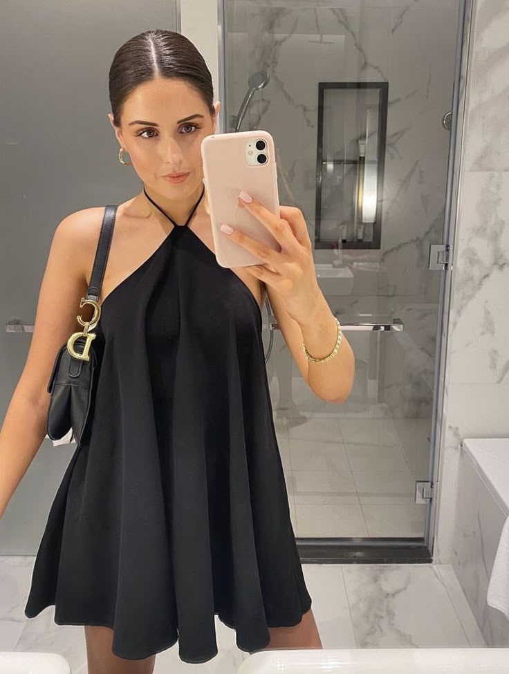 Mini-robe Sienna dos nu à col licou