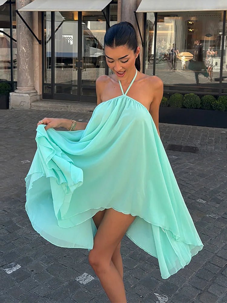 Mini-robe fluide dos nu Sienna