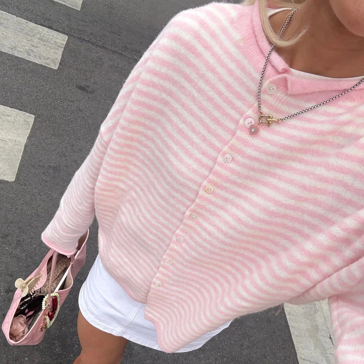 Cardigan Sofia rayé