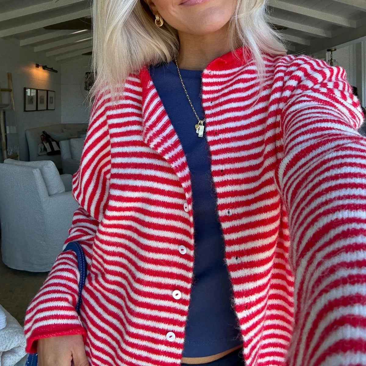 Cardigan Sofia rayé