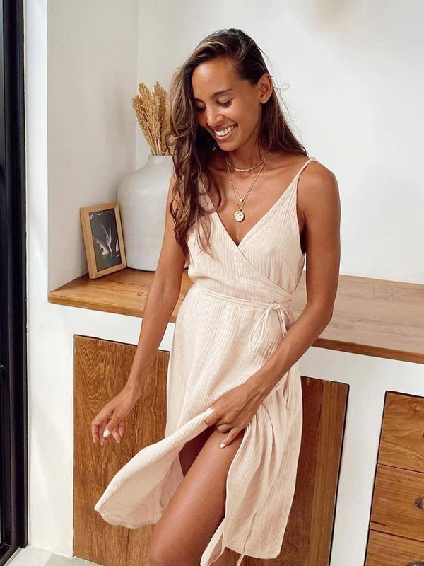 Robe d’été Solene à fines bretelles