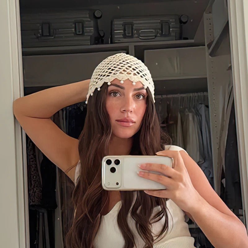 Bonnet ajouré au crochet Sophia