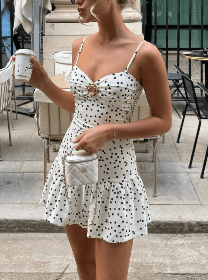 Mini-robe à pois Sophia