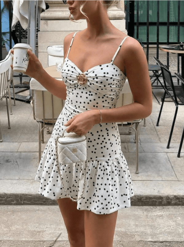 Sophia Polka Dot Mini Dress