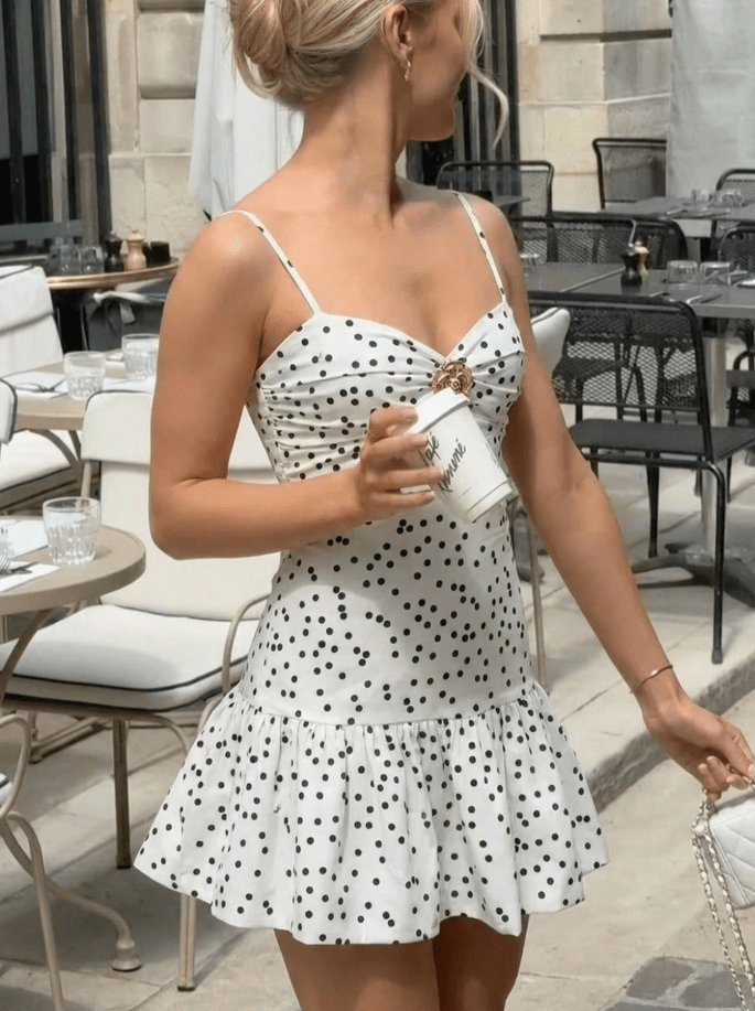 Mini-robe à pois Sophia