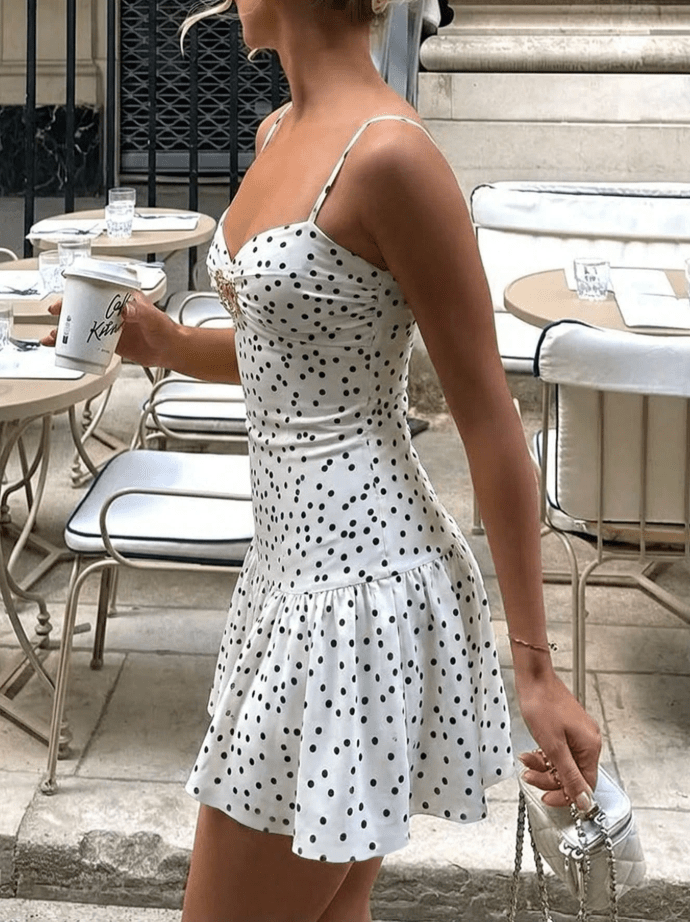 Mini-robe à pois Sophia