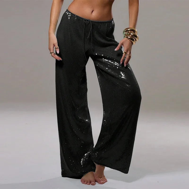 Pantalon large à sequins Sophia