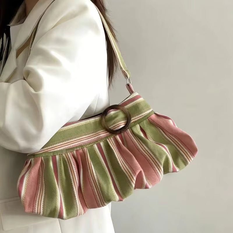 Sac porté épaule rayé Sophia