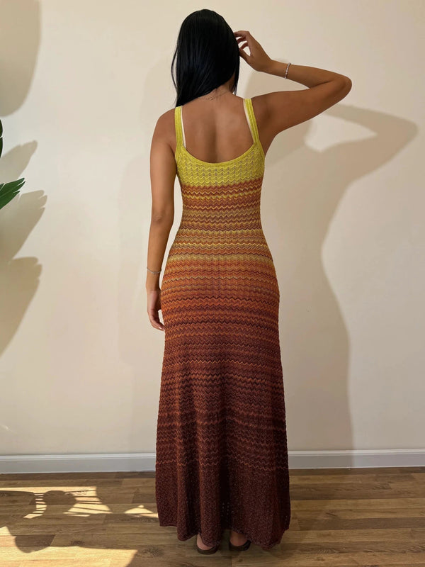 Robe maxi en maille Sunset Sophia