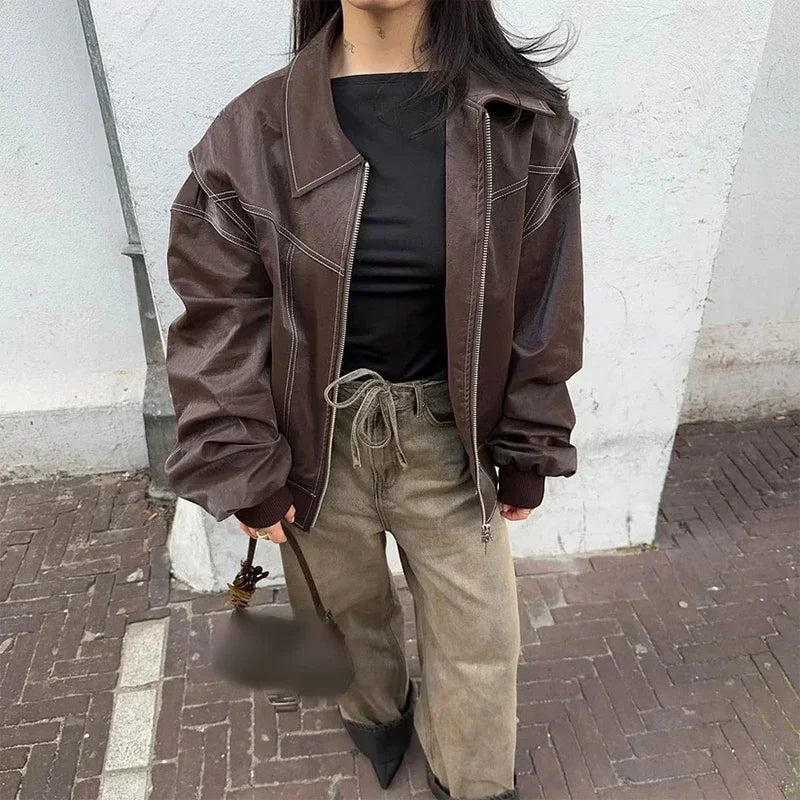 Veste Sophia zippée à col tailleur