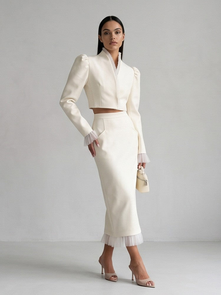Ensemble veste courte et jupe Dalia