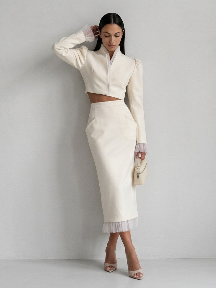 Ensemble veste courte et jupe Dalia