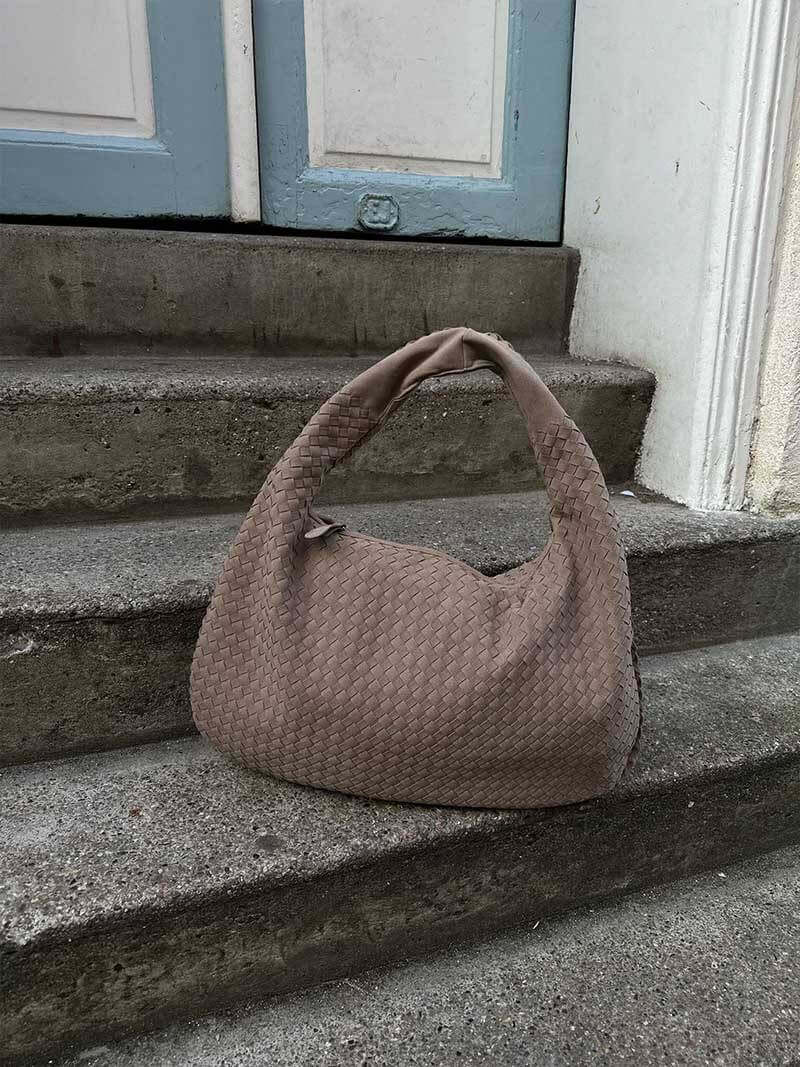 Sac en daim tressé XL