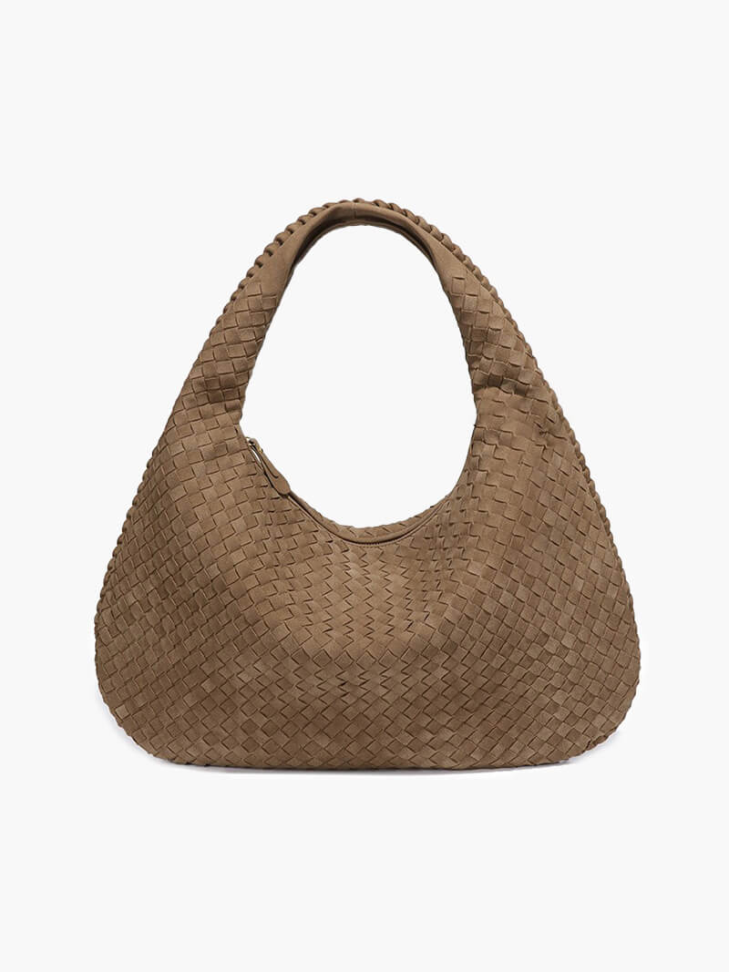 Sac en daim tressé XL