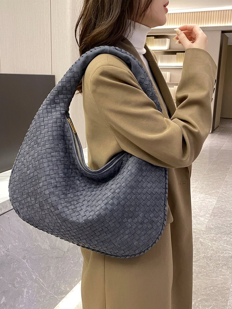 Sac en daim tressé XL