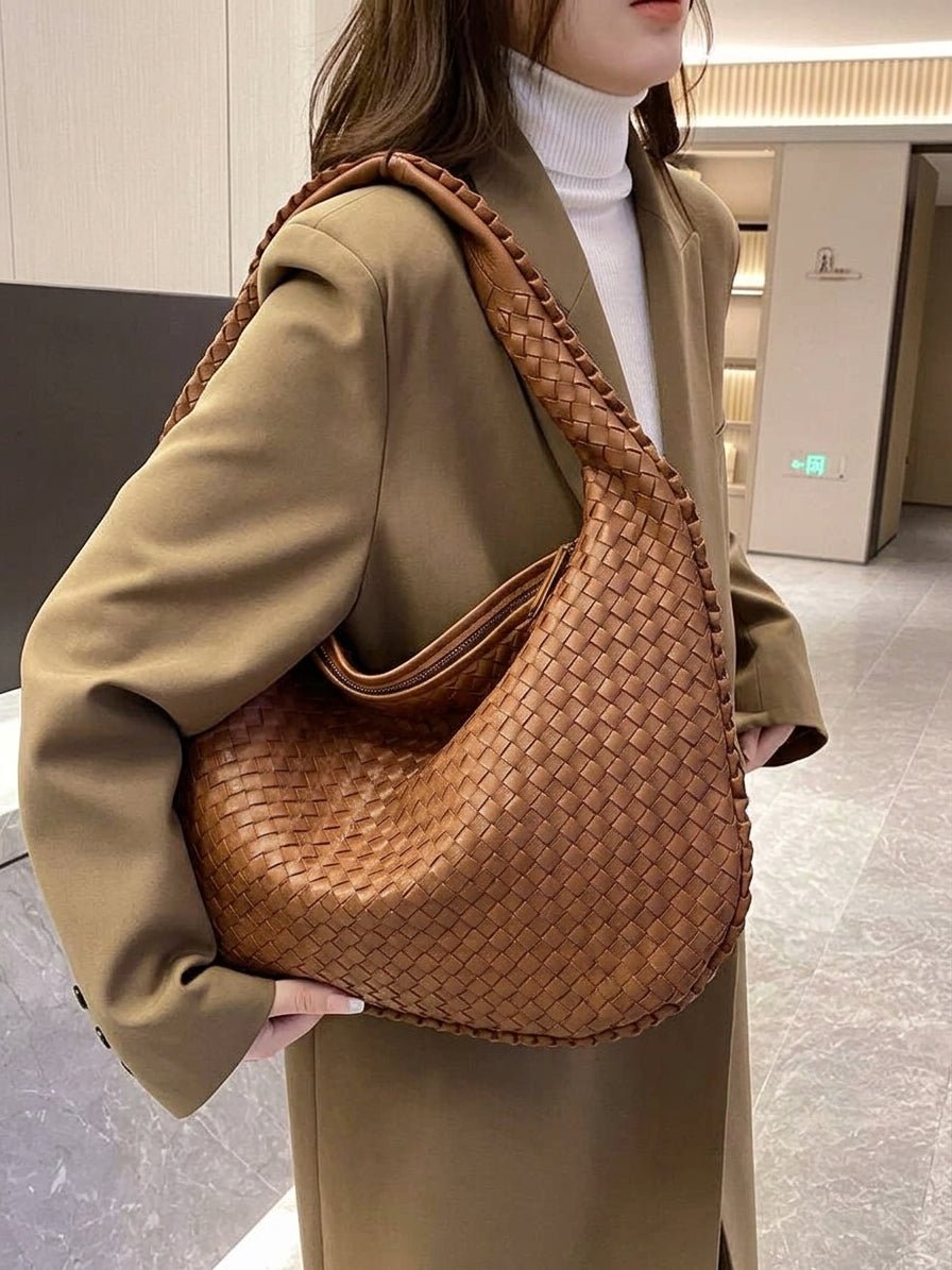 Sac en daim tressé XL