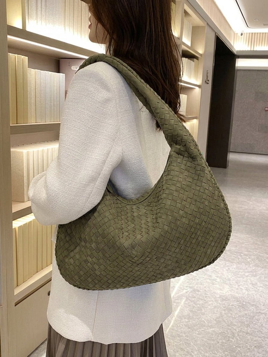 Sac en daim tressé XL
