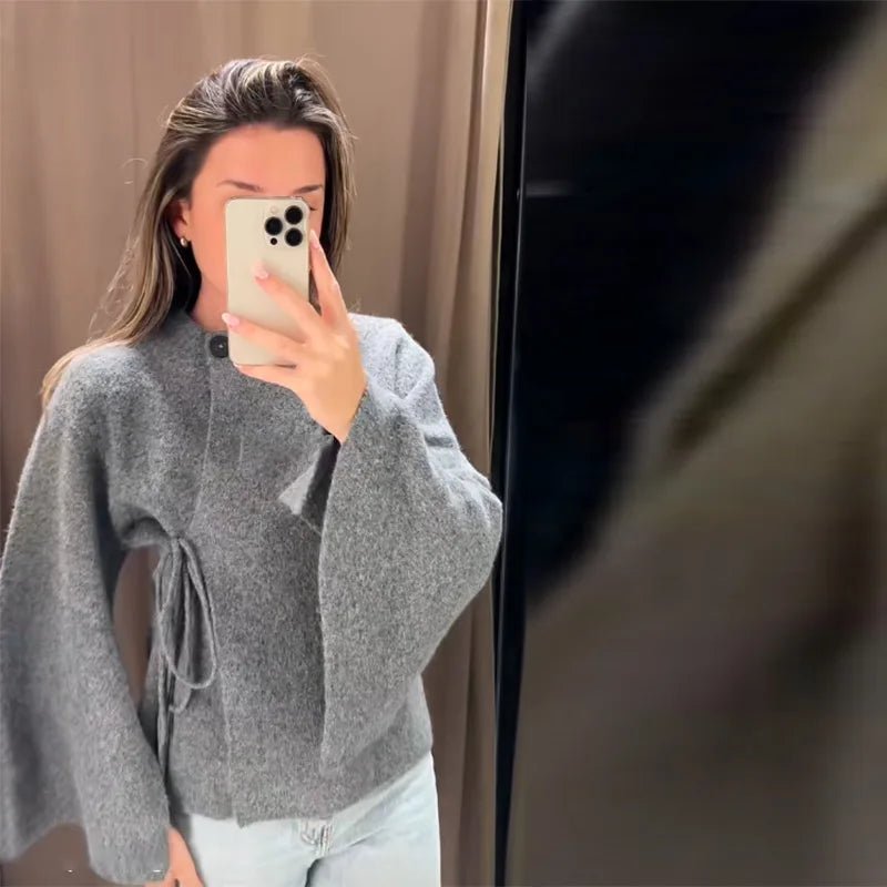 Cardigan Suzette fendu à manches chauve-souris