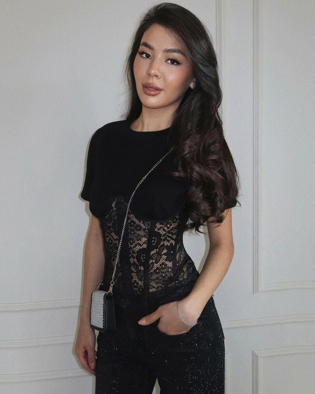 Top corset en dentelle Suzie